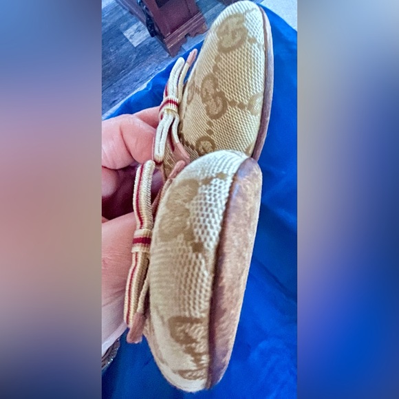 Gucci Monogram Cloth Ballet Flats - Picture 5 of 14